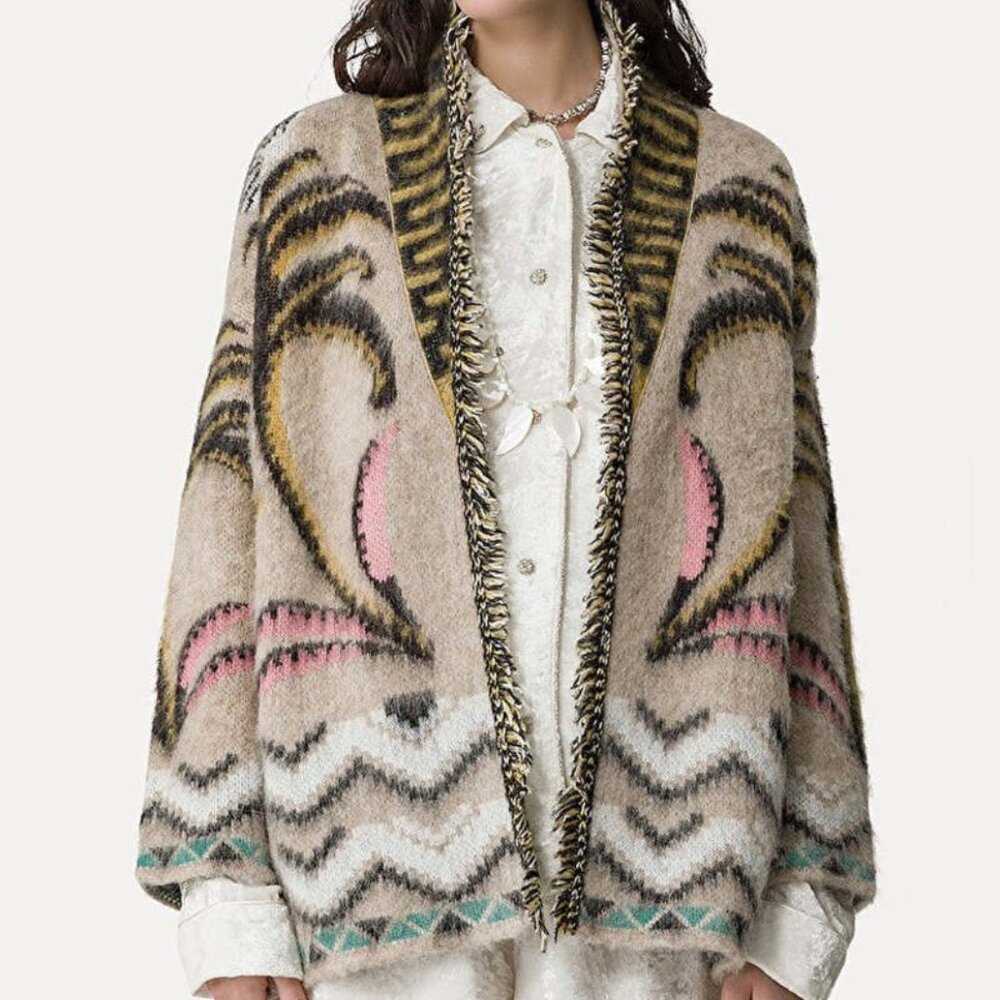 FORTE FORTE 0 Women's Multicolor Patterned Sweater SOLD OUT! FITS XS/S/M